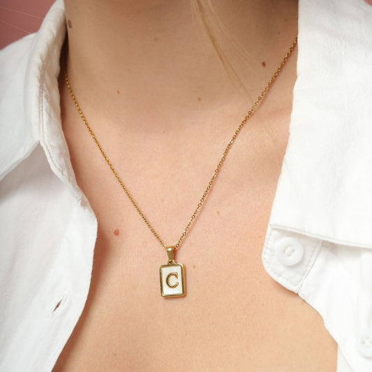 Shell Letter Necklaces