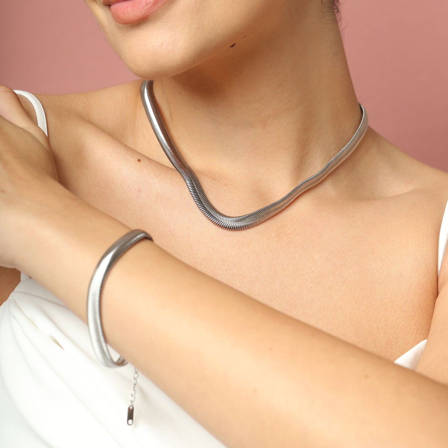 Silver Seville Choker Chain