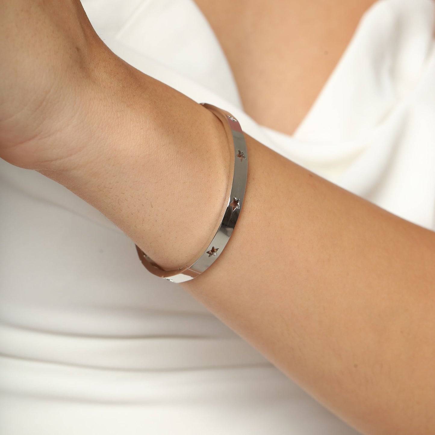 Silver Valeria Bangle