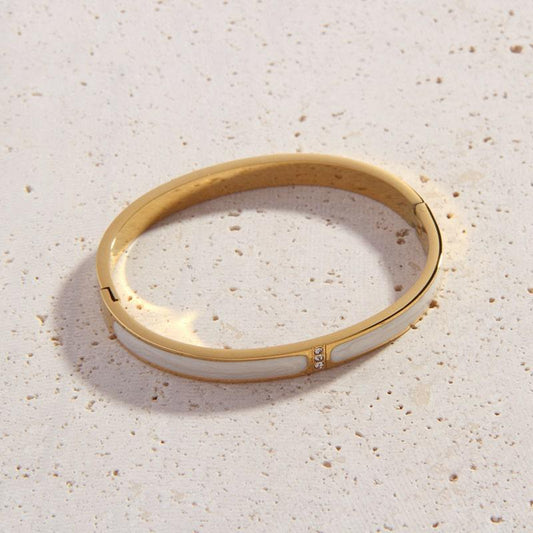 Julieta White Bangle