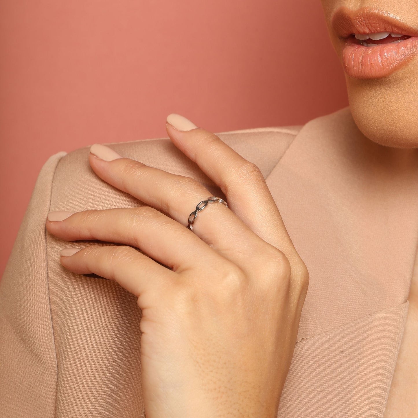 Silver Cleo Ring