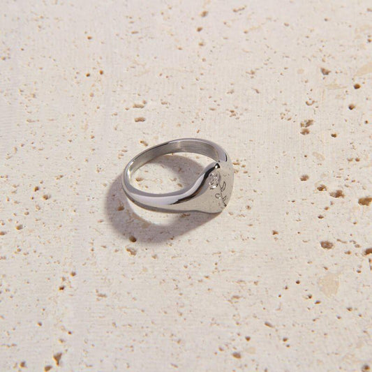 Silver Rose Ring