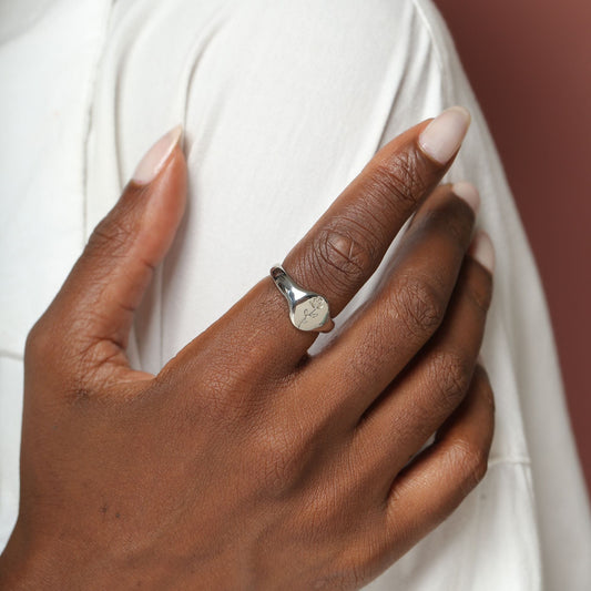 Silver Rose Ring